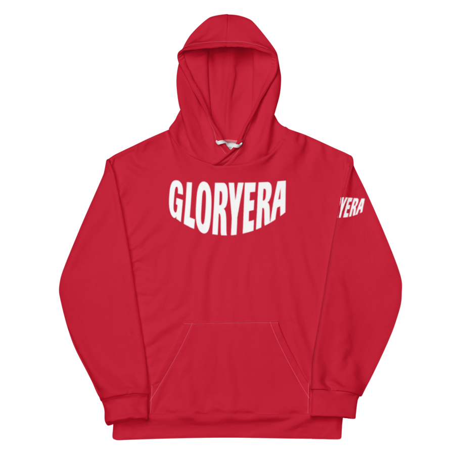 Image of GLORYERA® CREW HOODIE (RED/WHITE)