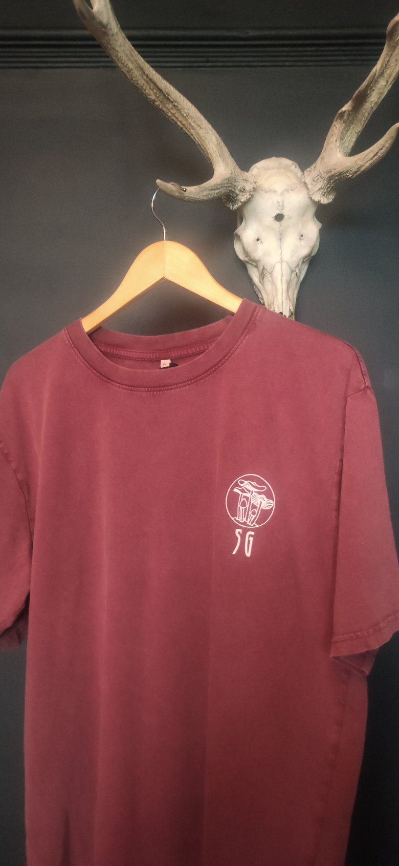 Image of Seafoam Green T Shirts LARGE MAROON 