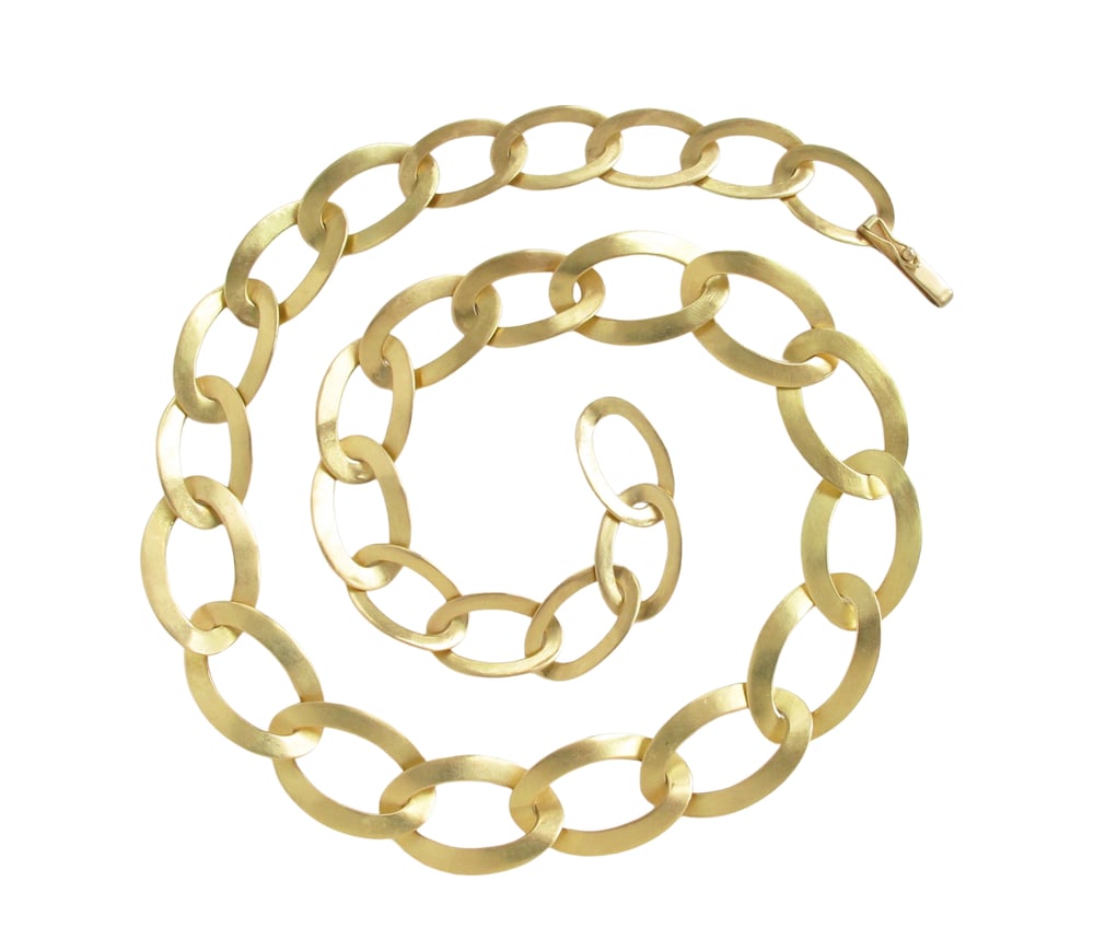 Image of Graduated Curb Link Necklace
