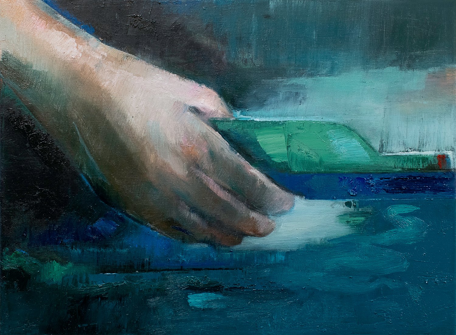 Image of Painting / maleri / "All inclusive II" / 30x40 cm