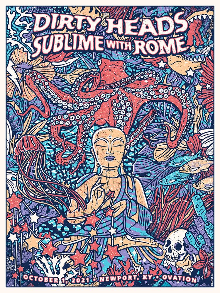 Image of Dirty Heads / Sublime with Rome Main Show Print 2021