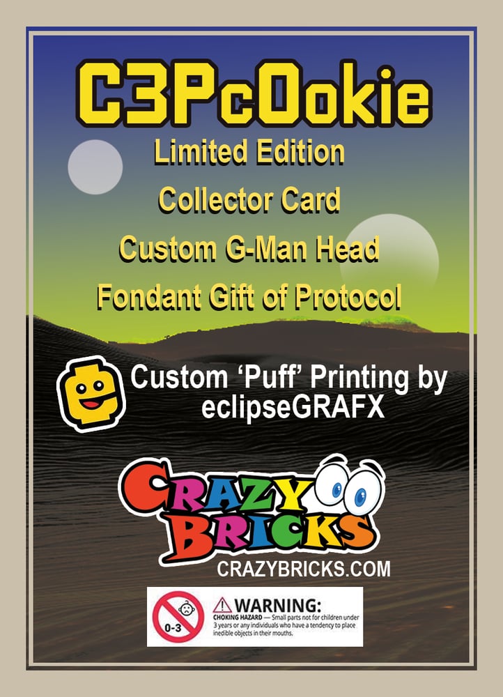Image of ON SALE! C3PcOokie! Puff-printed Limited Edition