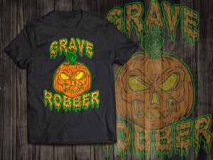 Image of GRAVE ROBBER'S SKULL-O-LANTERN TSHIRT