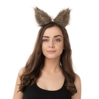 Wolf Ears Clip On Halloween Brown Werewolf Fancy Dress Costume Cute Ladies