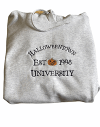 Image 1 of HALLOWEENTOWN CREWNECK (WHITE ONLY)