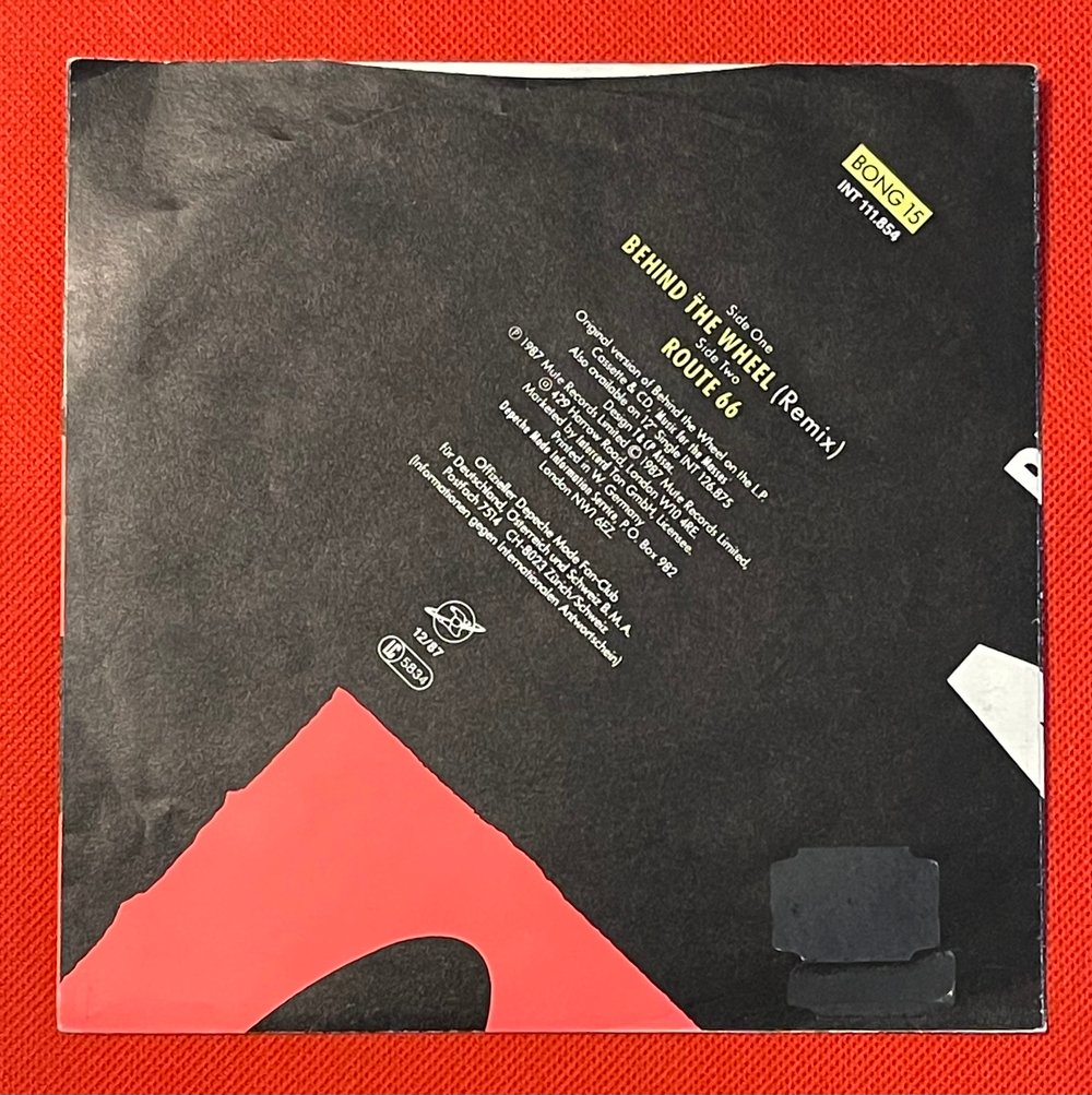 Depeche Mode - Behind The Wheel 1987 7” 45rpm 