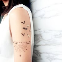 Halloween Bat Temporary Tattoo