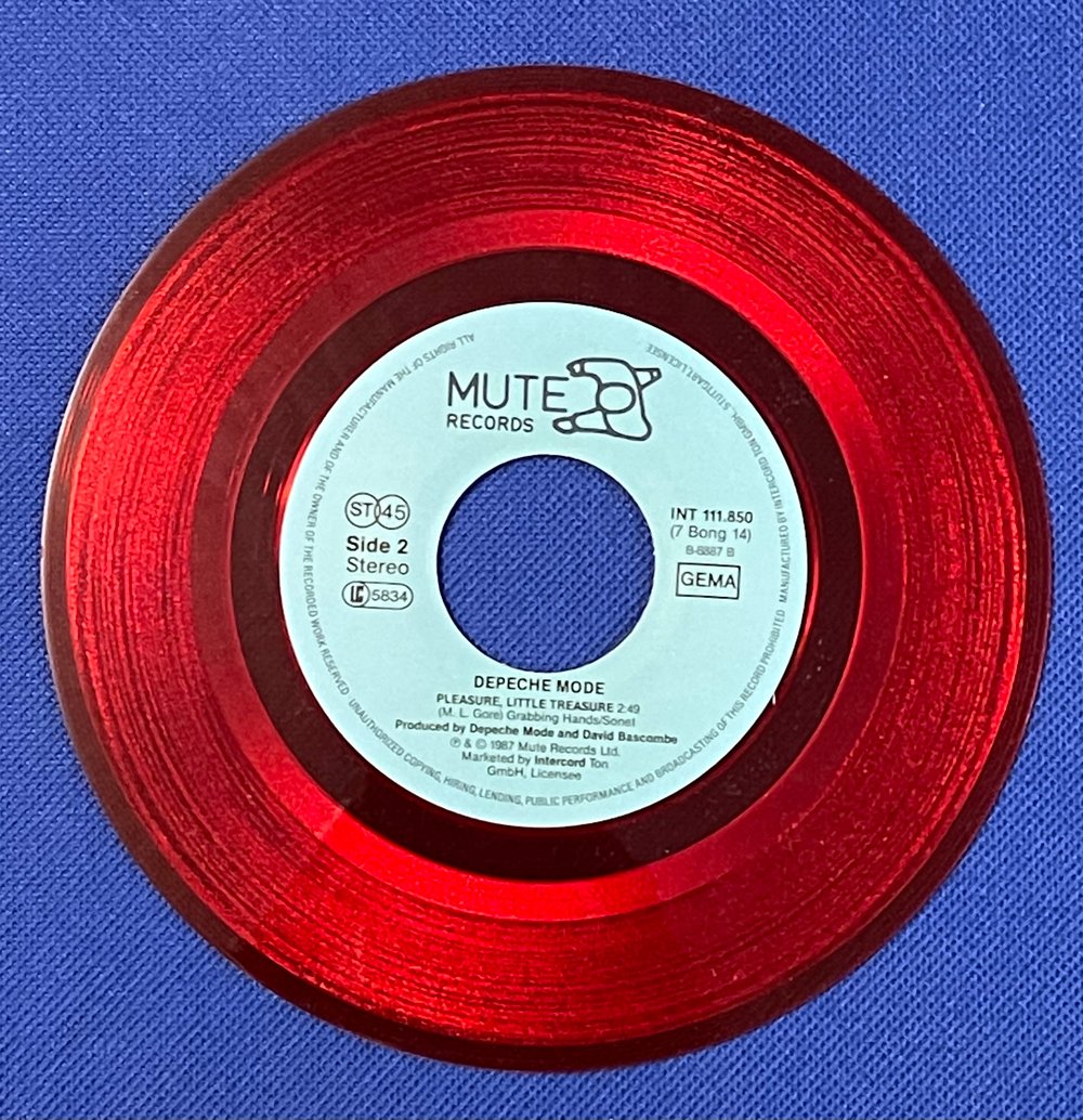 Depeche Mode - Never Let Me Down Again 1987 7” 45rpm Red Vinyl