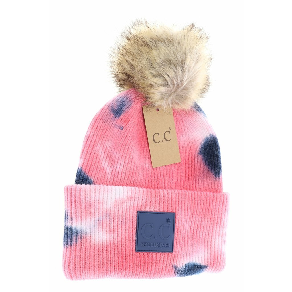 Image of POM Tie Dye Beanies - More Colors