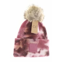 Image 3 of POM Tie Dye Beanies - More Colors