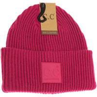 Image 4 of Unisex Large Patch Beanie - 3 Colors 