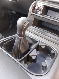 Image 2 of Cupholder with attached Leather Shift Boot
