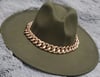 Olive Green Fedora 