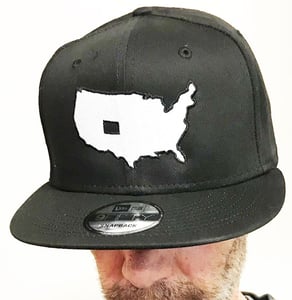Image of BROTHERS BOARDS "OUR STATE" NEW ERA HAT BLK/BLK