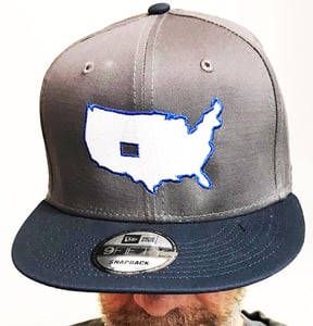Image of BROTHERS BOARDS "OUR STATE" NEW ERA GRY/BLUE