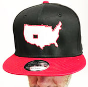 Image of BROTHERS BOARDS "OUR STATE" NEW ERA BLK/RED