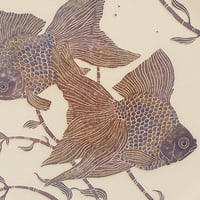 Image 4 of Two Ryukin fancy fish Art Card