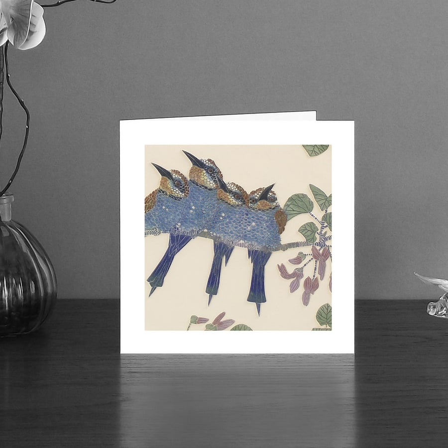 Image of Bee eaters art card