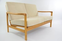 Image 2 of Banquette BZ velours côtelé crème