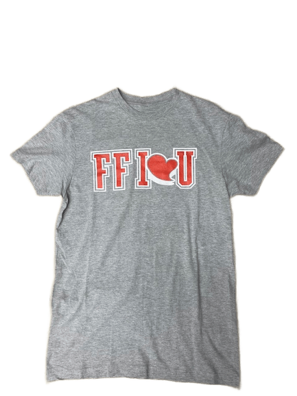 Image of FF I❤️U Grey/Red/White T-Shirt 