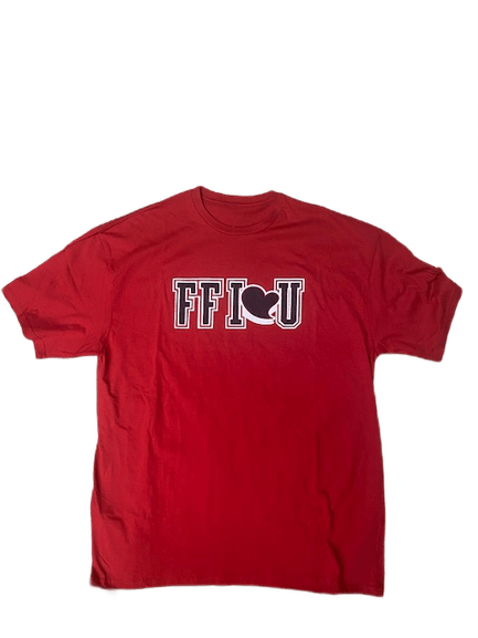 Image of FFI❤️U Red/Black/White T-Shirt 