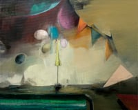 Image 1 of Painting / maleri / "The memory of a parasol" / 40x50 cm