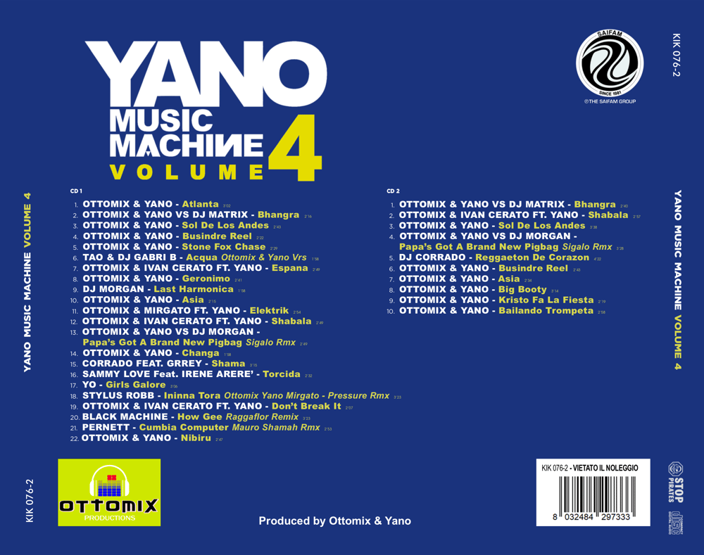 KIK076-2 // YANO MUSIC MACHINE VOL. 4 (2CD COMPILATION)