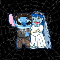 Corpse Bride Stitch and Lilo Sticker 