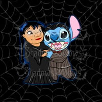 Addams Family Lilo and Stitch Sticker 