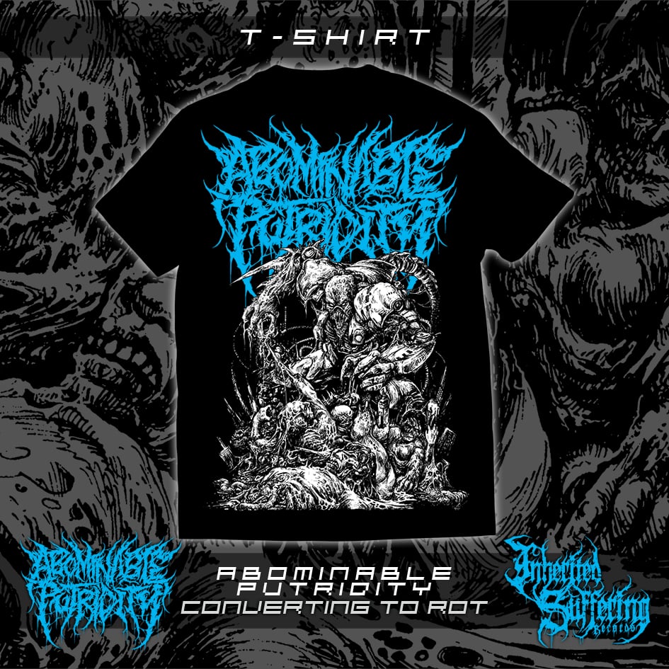 Image of Abominable Putridity - Converting To Rot - Blue Logo - T-Shirt
