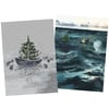 'Christmas at Sea' Luxury Christmas Cards (single or multipack)
