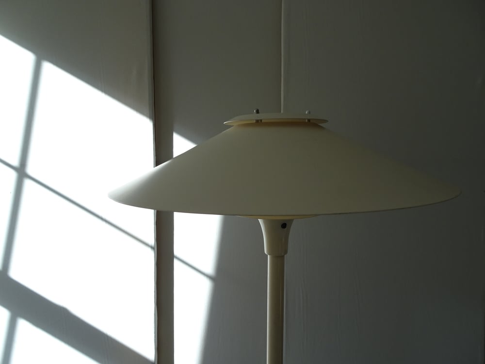 Image of White lacquered  Floor Lamp by Lyfa of Denmark 