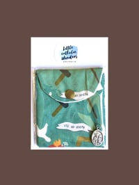 Image 1 of Saint Joseph Rosary Pouch and Medal $14.20
