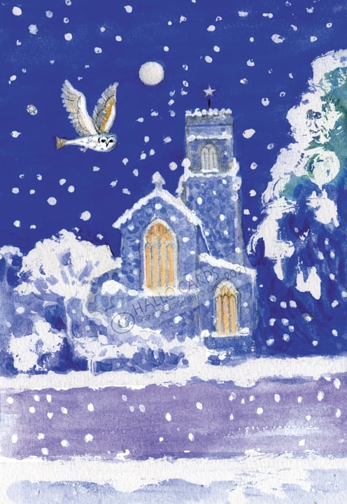 Image of HC35  Snowy Christmas Eve  Woodbridge