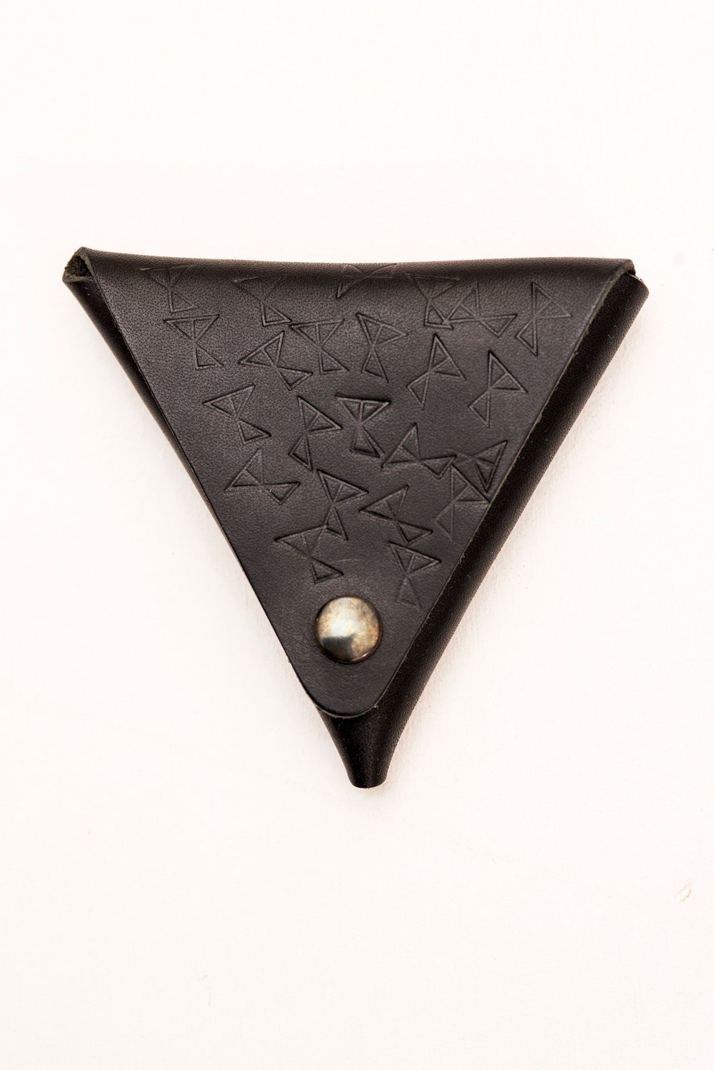 Leather Coin Purse - Black Multi - 