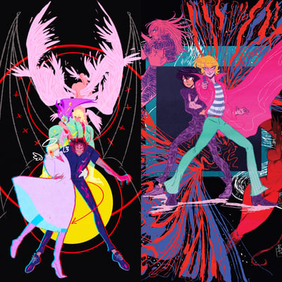 Image of Devilman Crybaby & OVA A4 prints