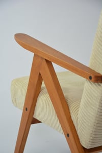 Image 3 of Fauteuils KOMPAS velours côtelé - teck