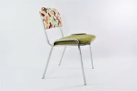 Image 1 of Chaises chromées vert & motif
