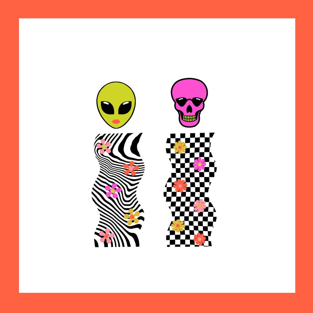 Image of Groovy Spook stud earrings