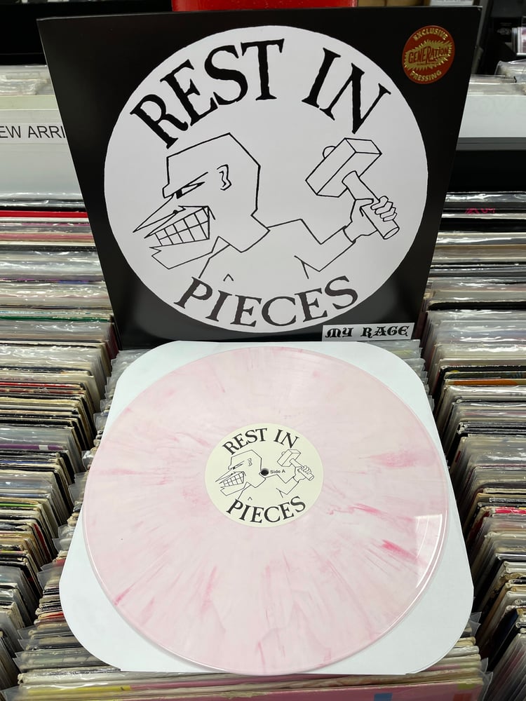 Image of Rest In Pieces-My Rage Pink And White Marbled Vinyl Generation Records Exclusive 