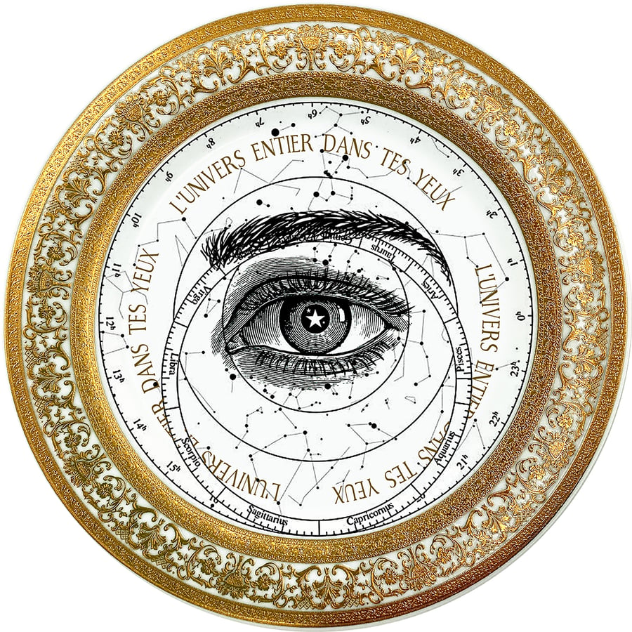 Image of  Lover's Eye - Zodiac - Fine China Plate - #0784