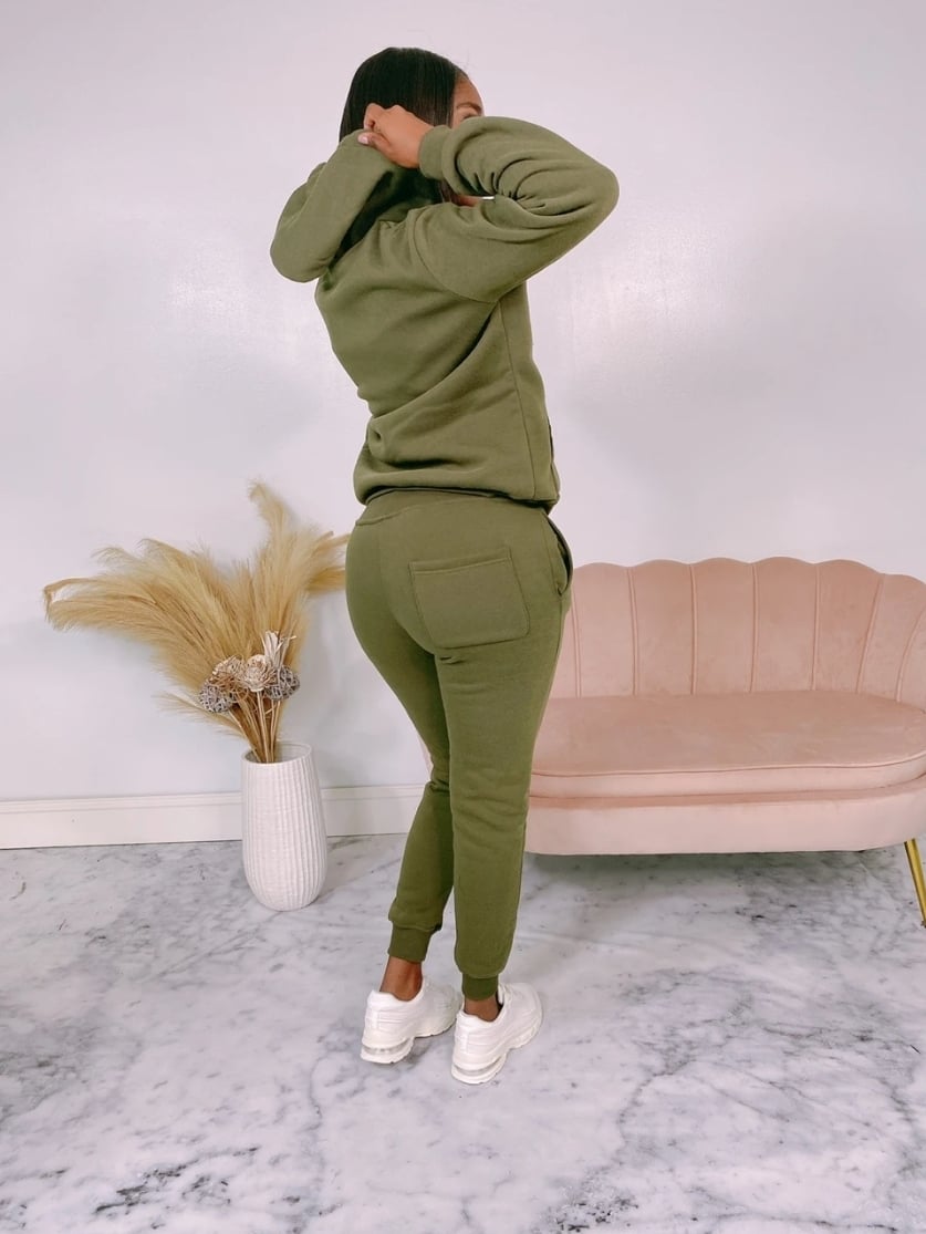 Olive Green joggers suit