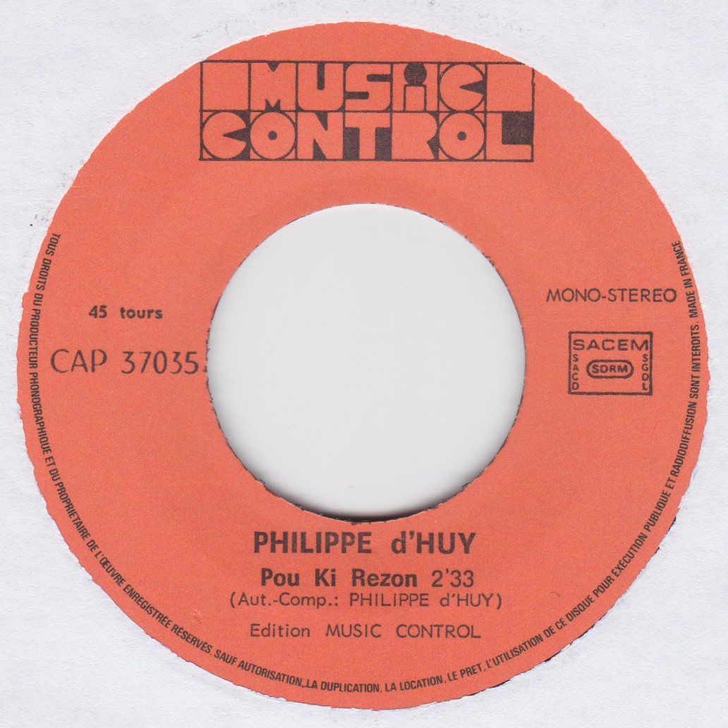 Philippe D'Huy – Debake (Music Control - 1978)