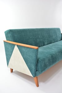 Image 4 of Canapé convertible bleu canard