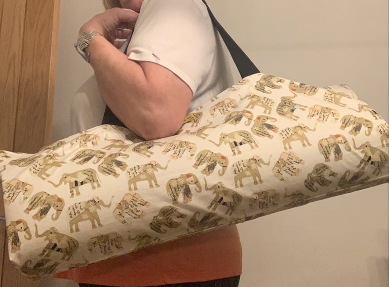 Yoga Mat Bag withElephant Design Fabric