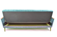 Image 3 of Canapé convertible bleu canard