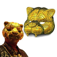 Squid Game Mask VIP Tiger Gold tone