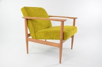 Image 1 of Fauteuils M velours structuré lemon