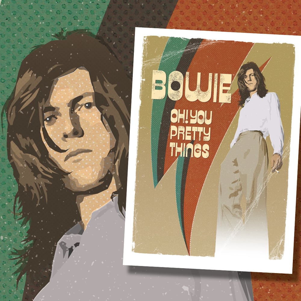David Bowie Art Print – No. 1 'Hunky'