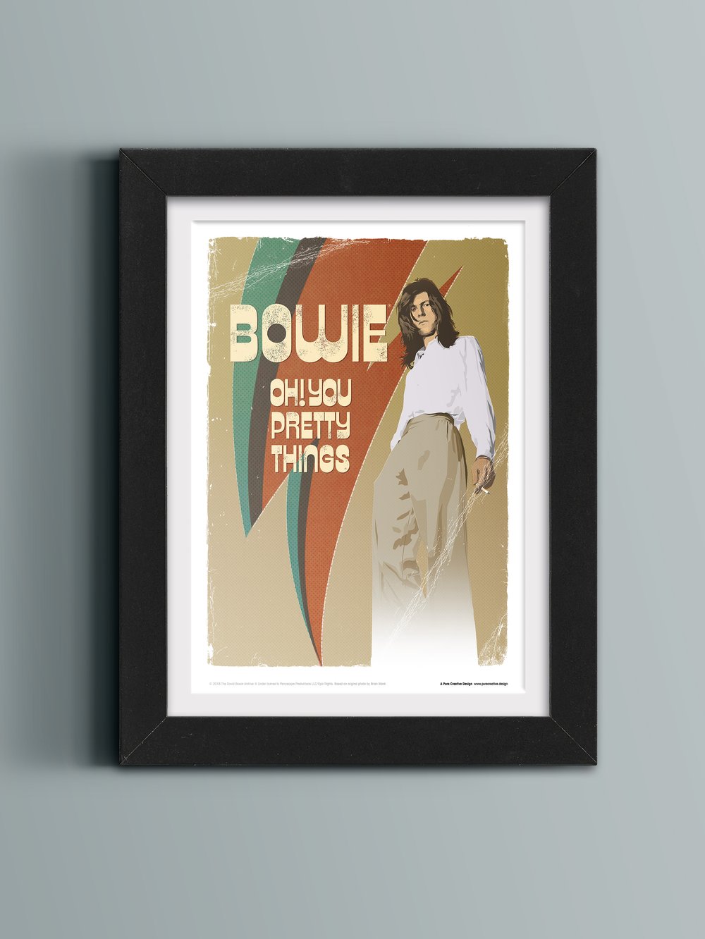 David Bowie Art Print – No. 1 'Hunky'